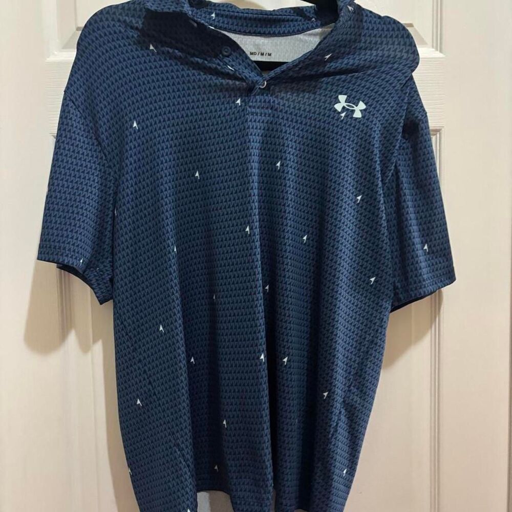 Under-armour Men's Navy and Blue Polo-shirts